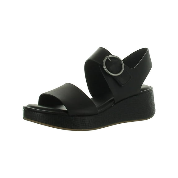 Sofft Womens Faedra Leather Wedge Slingback Sandals