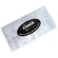 thumbnail image 1 of Sofi Art Xtension Nail Tips - Square Half Moon - Clear - 500 pcs 10 sizes, 1 of 1