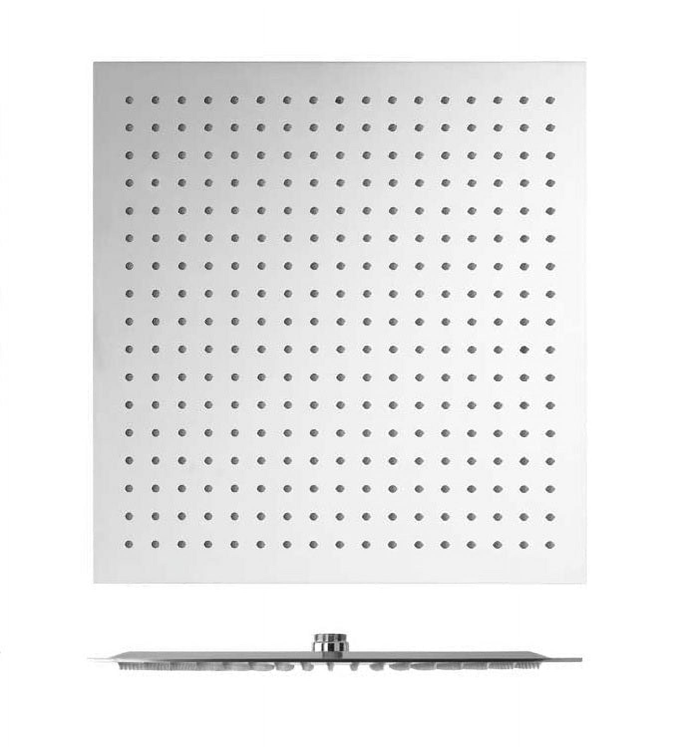Sofia 10", 12", 16" Square Ultra Thin Rain Shower Head, Polished chrome.