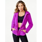 SOFIA ACTIVE BY SOFIA VERGARA Sofia Active Women's Water and Wind Resistant Crinkle Nylon Anorak Jacket