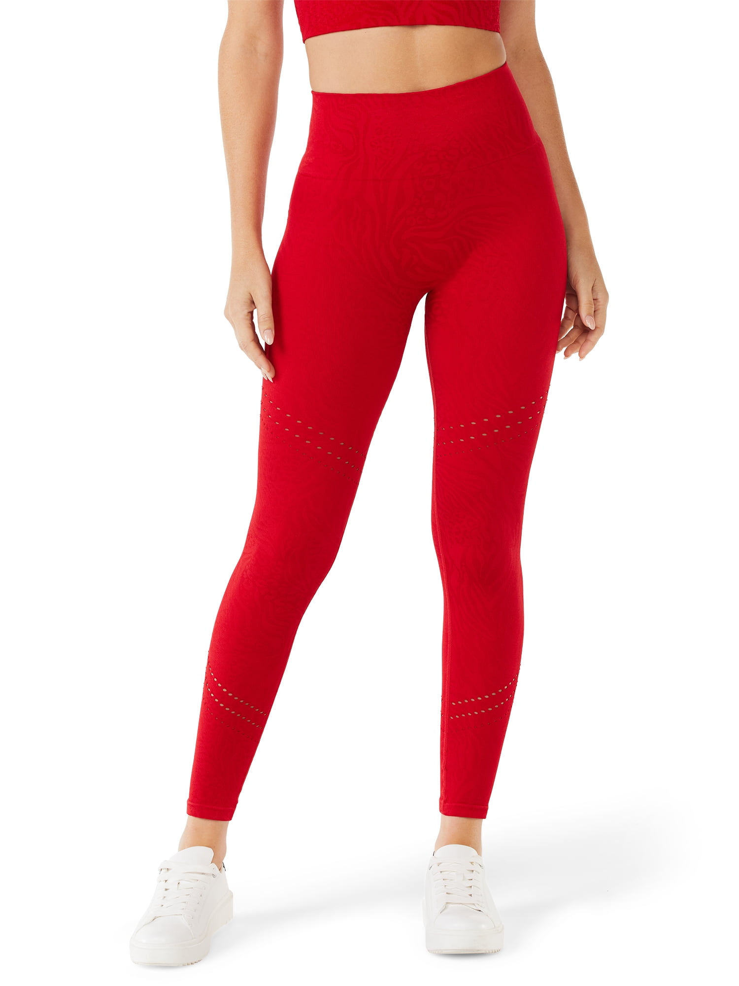 Sofia Active by Sofia Vergara Women's High Waist Seamless Jacquard