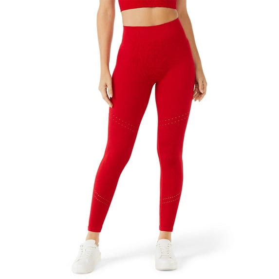 Sofia Active by Sofia Vergara Women's Seamless Animal Jacquard Leggings