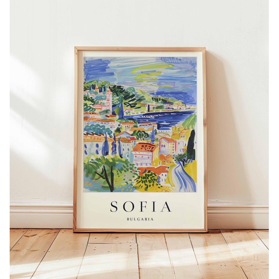 Sofia Bulgaria Travel Alexander Nevsky Cathedral Print, Unframed Paper Print