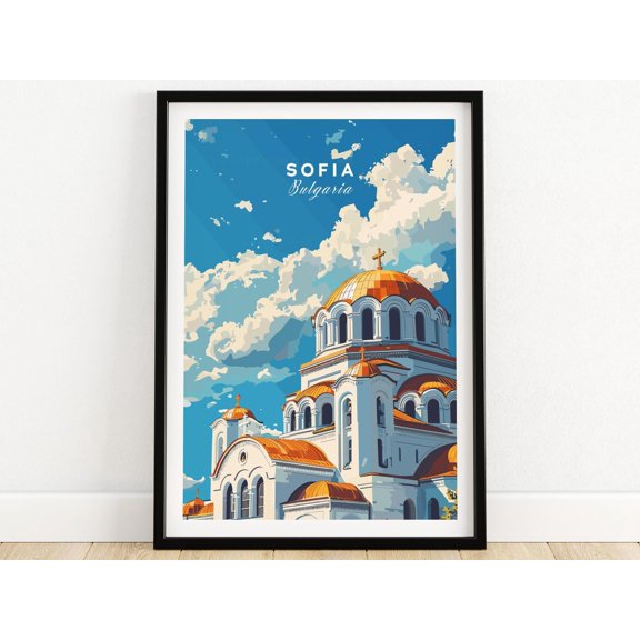 Sofia Bulgaria Wall Art Sofia Print Bulgaria Travel Poster Bulgaria Home Decor Sofia Artwo