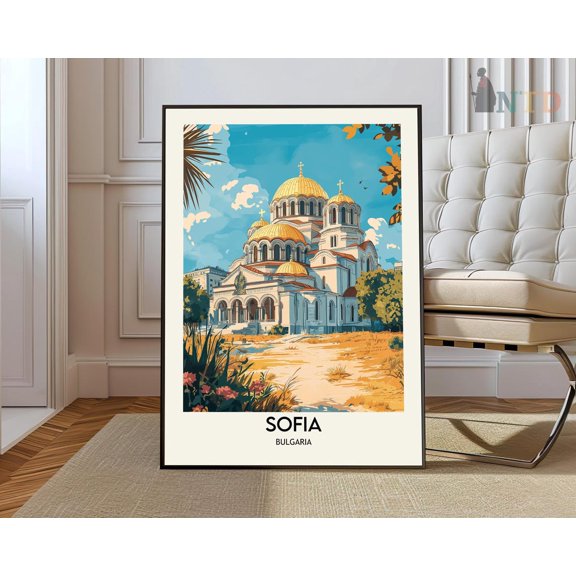 Sofia Cathedral Bulgaria Poster Unframed Paper Print