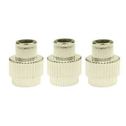 Sofia Home Stackable Glass Taper Candle Holders, Silver, Set of 3, By Sofia Vergara