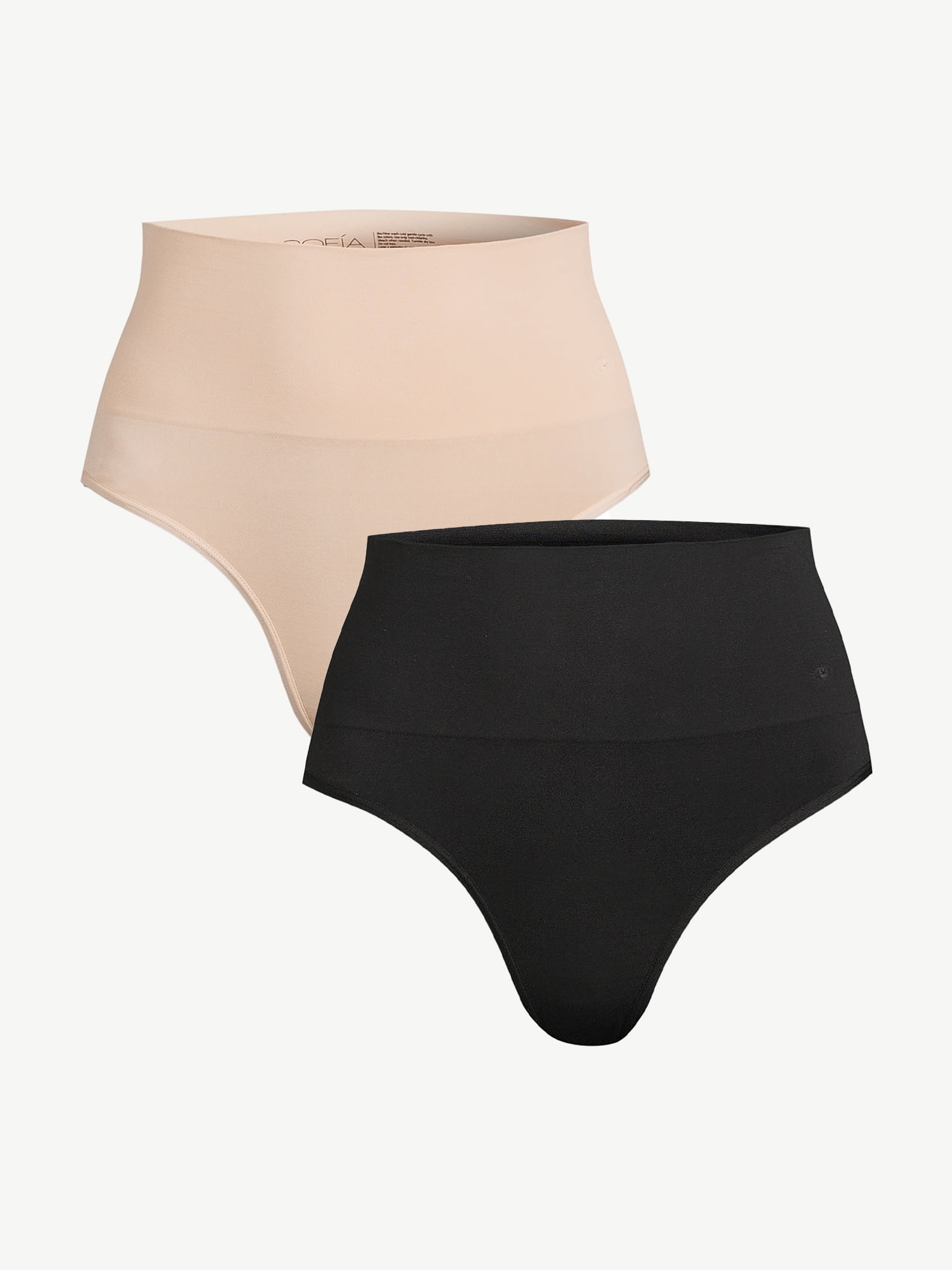 Sofia Intimates Women's Seamless Thong Panties, 2-Pack - Walmart.com