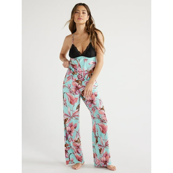 Sofia Intimates Women's and Plus Modal Cami and Pajama Pants Set, 2-Piece, Sizes XS-3X