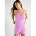 thumbnail image 1 of Sofia Intimates Women's and Plus Modal Cami and Shorts Pajama Set, 2-Piece, Sizes XS-3X, 1 of 6