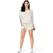 SOFIA JEANS BY SOFIA VERGARA Sofia Intimates by Sofia Vergara Long Sleeve Boat Neck Cheetah Pajamas (Women's or Women's Plus) 2 Piece Set