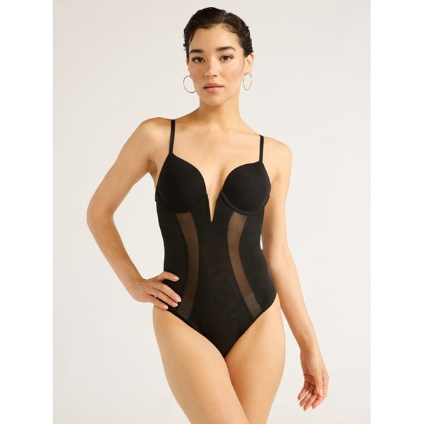 Sofia Intimates by Sofia Vergara Women Shaping Mesh Bodysuit