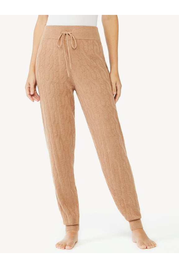 Women's Cable Knit Lounge Joggers