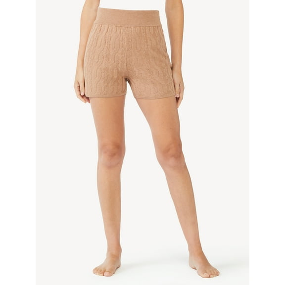 Sofia Intimates by Sofia Vergara Women's Cable Knit Lounge Shorts