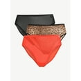 Sofia Intimates by Sofia Vergara Women's Hi Cut Bikini Panties, 3Pack