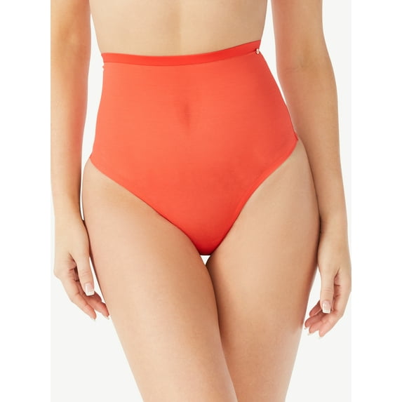 Sofia Intimates by Sofia Vergara Women's High Waist Power Mesh Shaping Thong