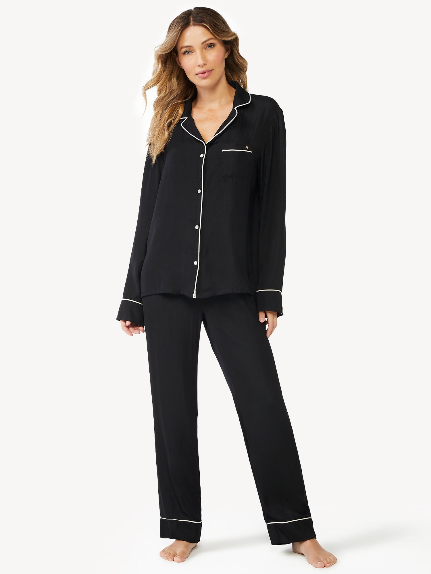 Sofia Intimates by Sofia Vergara Women's Satin Shirt and Pants Pajama ...