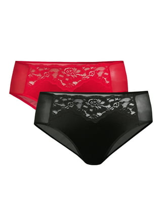 Back Cross Strap Mesh Cheeky Panties, Comfortable & Hollow Lace Trim  Intimates Panties, Women's Lingerie & Underwear