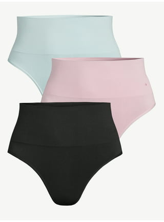 Midewhik Seamless Thong Shapewear for Women Tummy Control Body Shaper  Panties High Waist Shaping Underwear, Nude-3XL 