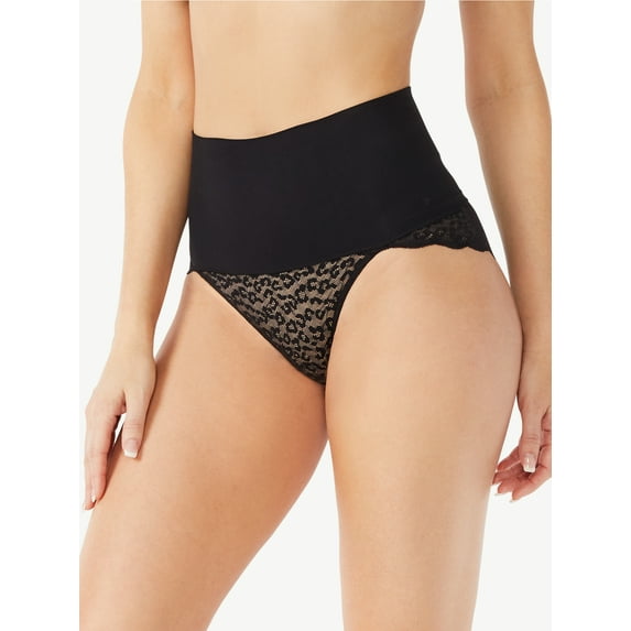 Sofia Intimates by Sofia Vergara Women's Smoothing Seamless Lace Brief