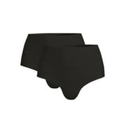 Sofia Intimates by Sofia Vergara Women's Smoothing Thong Panties, 2-Pack