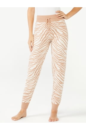 Women's Zebra Knit Lounge Joggers