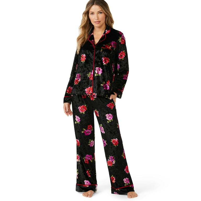 Plus size crushed velvet pyjamas new arrivals