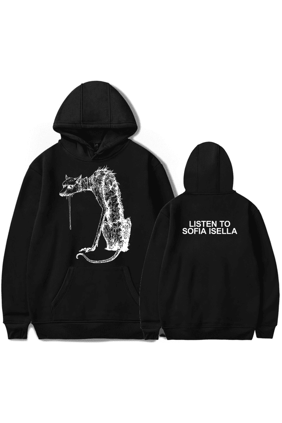 Sofia Isella Merch The Dog Hoodie Retro Long Sleeve Merch Men's and Women's Fashion Hoodie Fan Sports Shirt