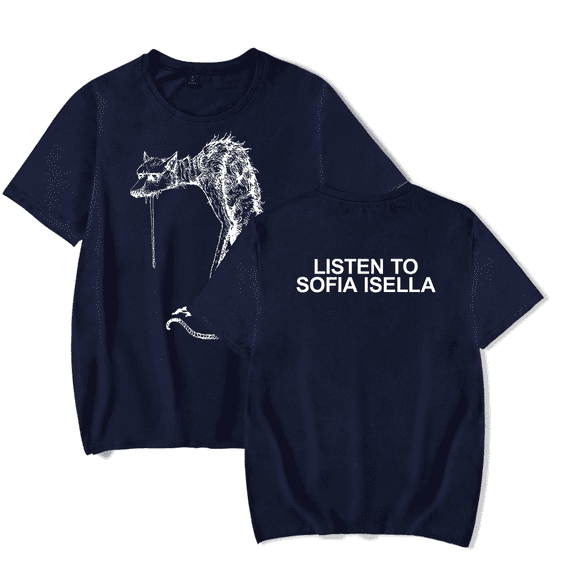 Sofia Isella The Dog Merch T-shirt Summer Fun Print Short Sleeves Men And Women Hip-hop Wear
