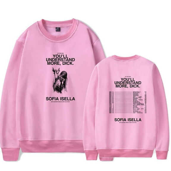 Sofia Isella Tour 2025 Merch Long Sleeve Crewneck Sweatshirt Winter For Men/Women Unsiex Streetwear