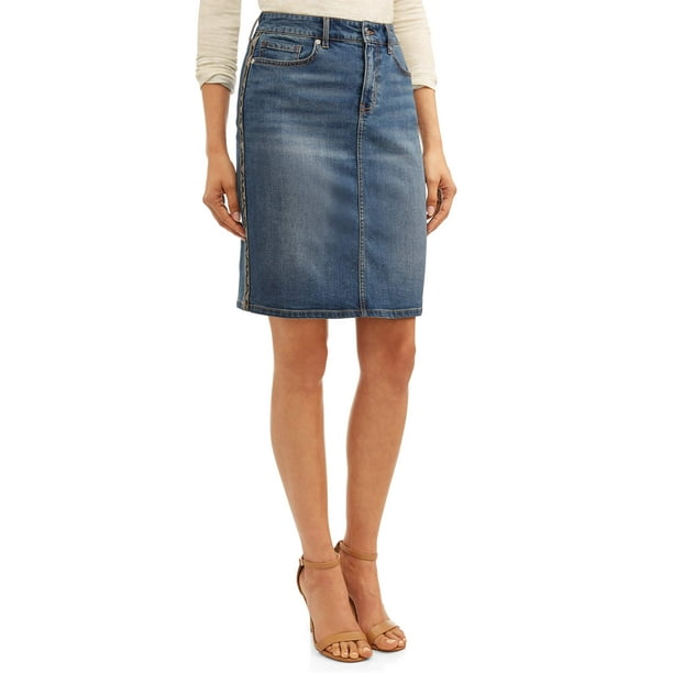Sofia Jeans Margarita Side Stripe Pencil Skirt Women's - Walmart.com