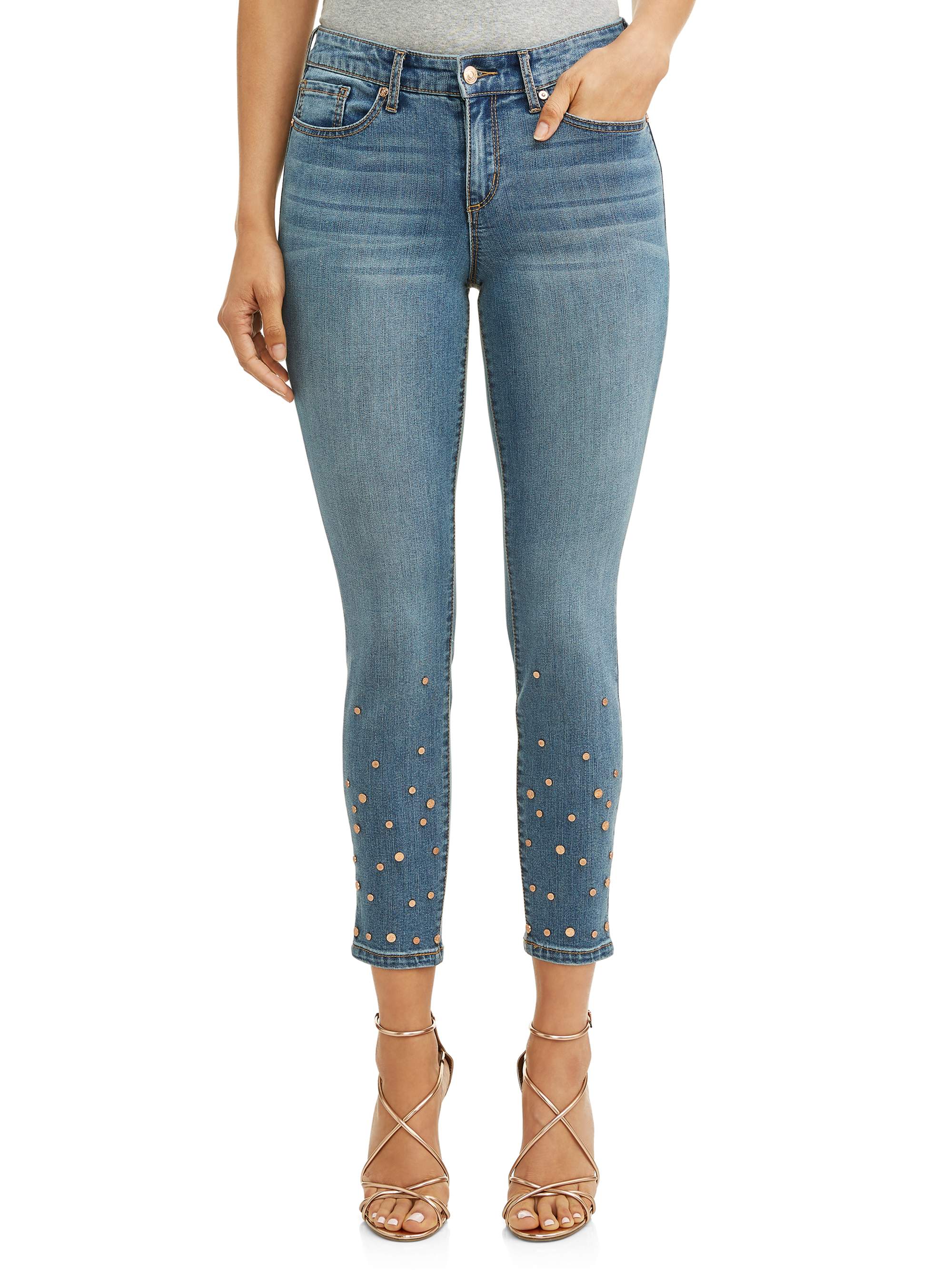Sofia Jeans Skinny Studded Mid Rise Stretch Ankle Jean Women's - image 1 of 6