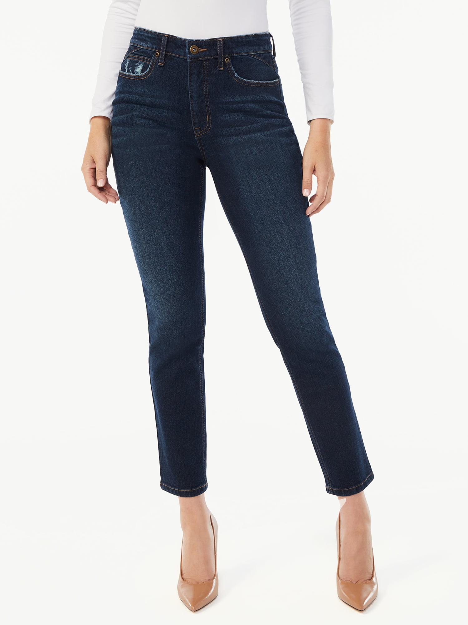 HIGH RISE GIRLFIRNED JEANS