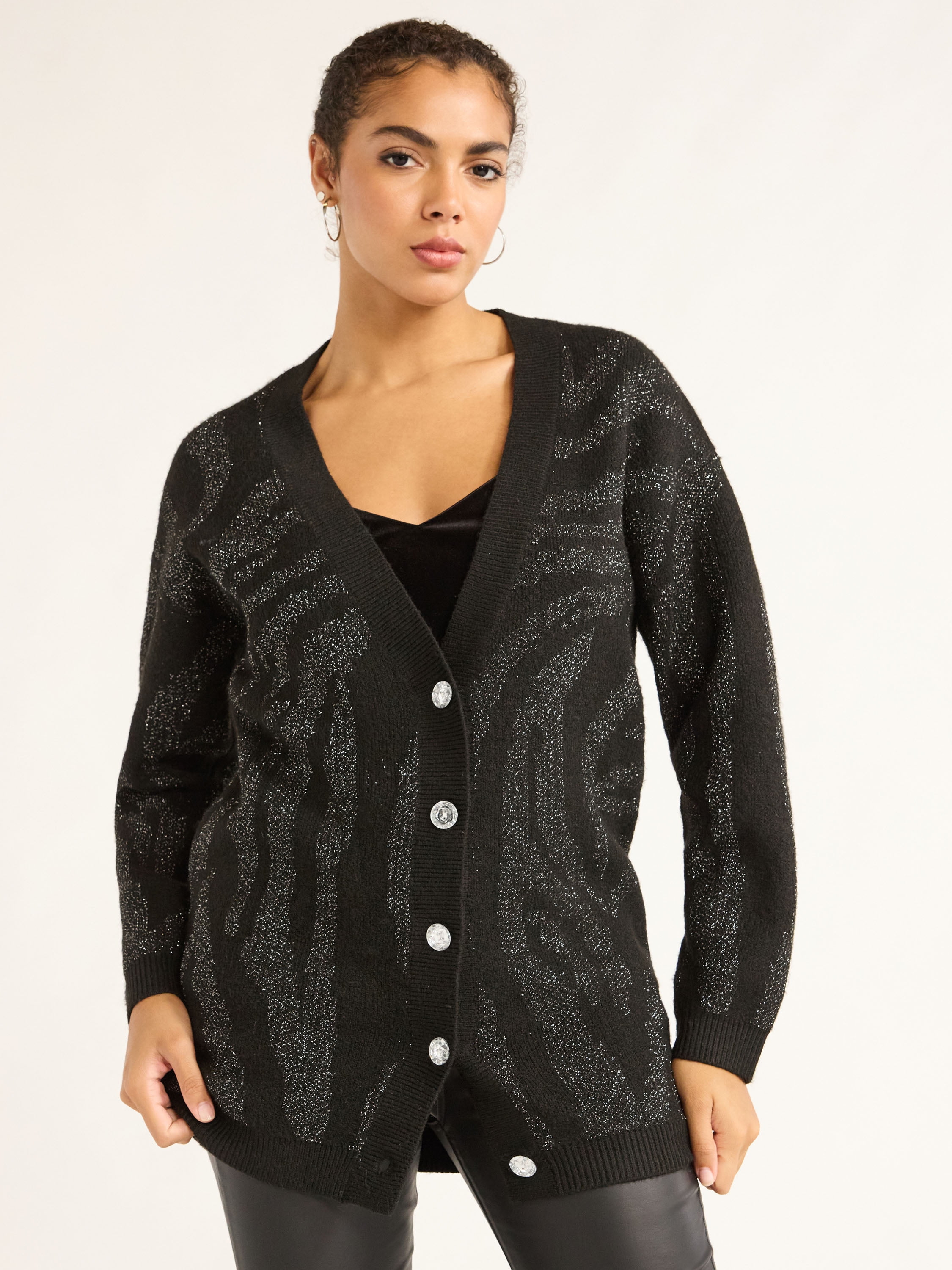 Sofia Jeans Women's Boyfriend Party Cardigan