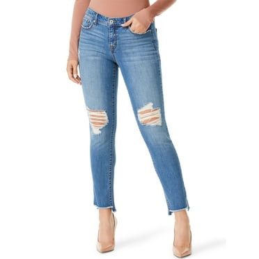 Sofia Jeans Women's Bagi Boyfriend Mid-Rise Distressed Jeans