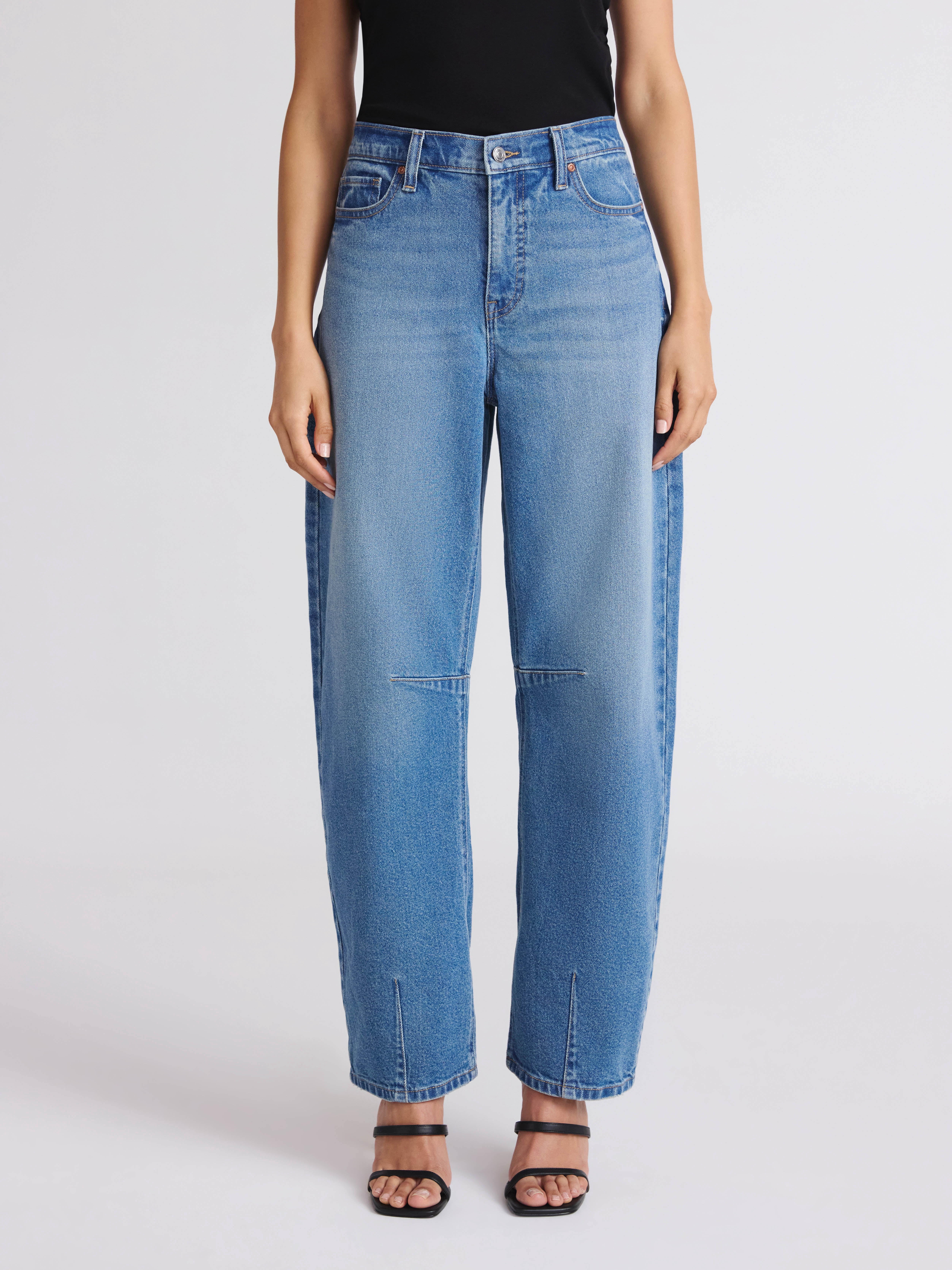Sofia by Sofia Vergara Women's and Women's Plus Barrel Super High Rise Jeans, 27" Inseam, Sizes 0-28