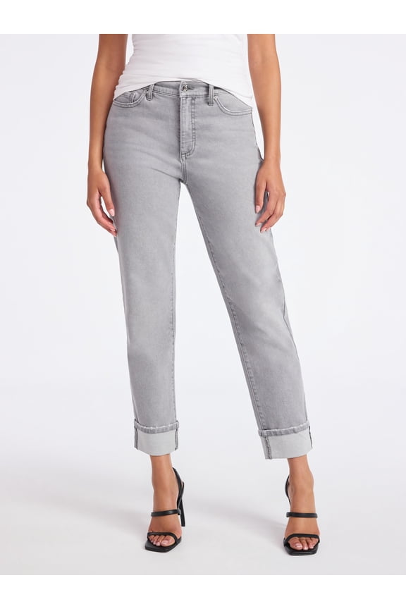 Sofia by Sofia Vergara Women's Beatrix Relaxed Boyfriend Jeans, Multiple Inseams, Sizes 0-20