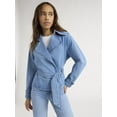 thumbnail image 1 of Sofia Jeans Women's Belted Cropped Trench Coat, Sizes XS-XXXL, 1 of 5