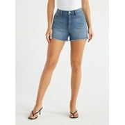 Sofia Jeans Women's Chi Shortie High Rise Fray Hem Shorts, 3.5" Inseam, Sizes 00-28