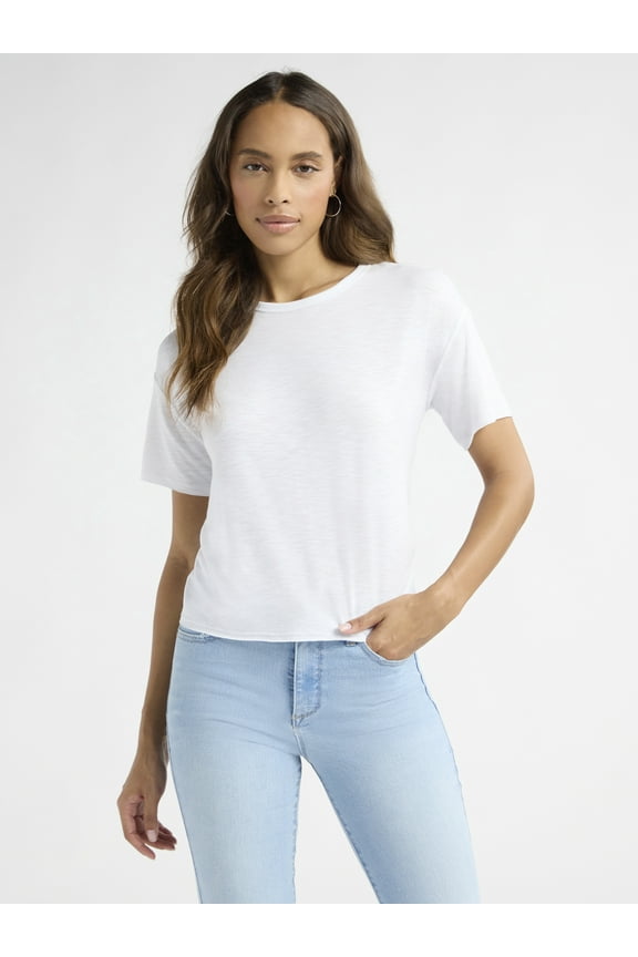 Sofia by Sofia Vergara Women's and Women's Plus Size Sofia Tee with Short Sleeves, Sizes XS-4X