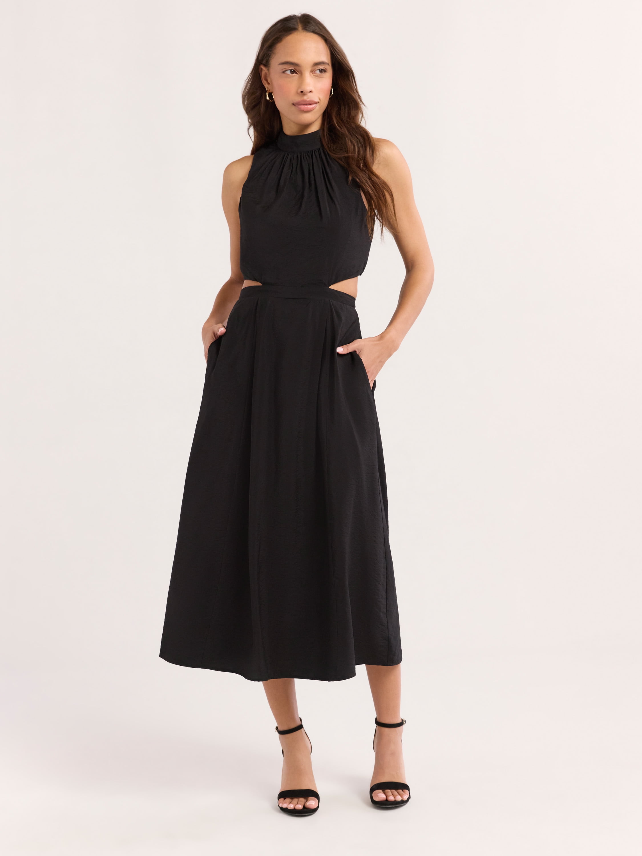 Sofia Jeans Women's and Women's Plus Cutout Dress, Above Ankle