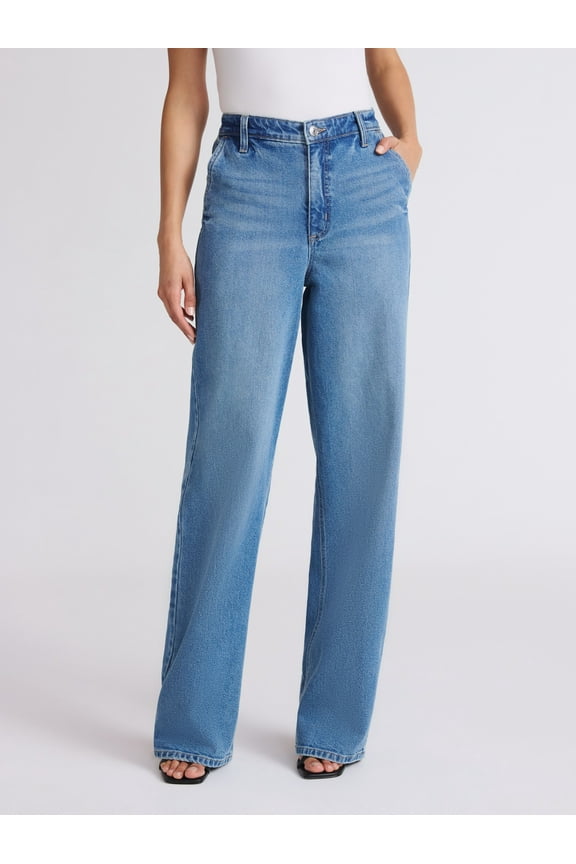 Sofia by Sofia Vergara Women's Diana Relaxed High Rise Straight Jeans, 30", 32.5" and 34" Inseams, Sizes 0-28