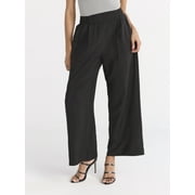 Sofia Jeans Women's and Women's Plus Drape Wide Leg Pants, 27" Inseam, Sizes XS-4X