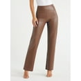 thumbnail image 1 of Sofia Jeans Women's Faux Leather Bootcut Pants, 32.5" Inseam, Sizes XS-2XL, 1 of 7
