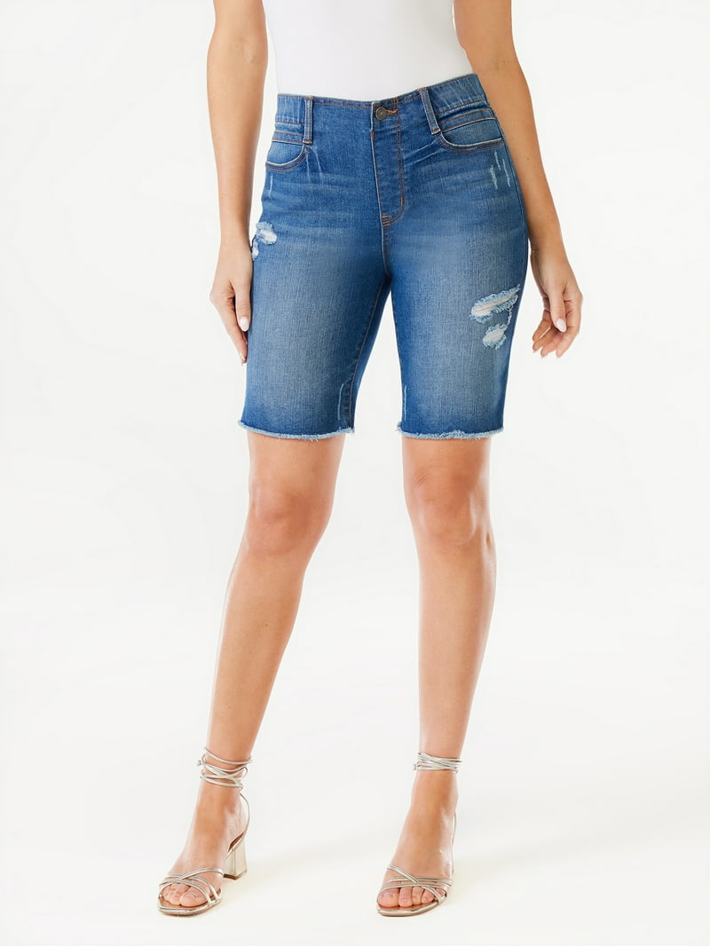 Sofia Jeans by Sofia Vergara Women's Gabriela Bermuda Skinny Mid