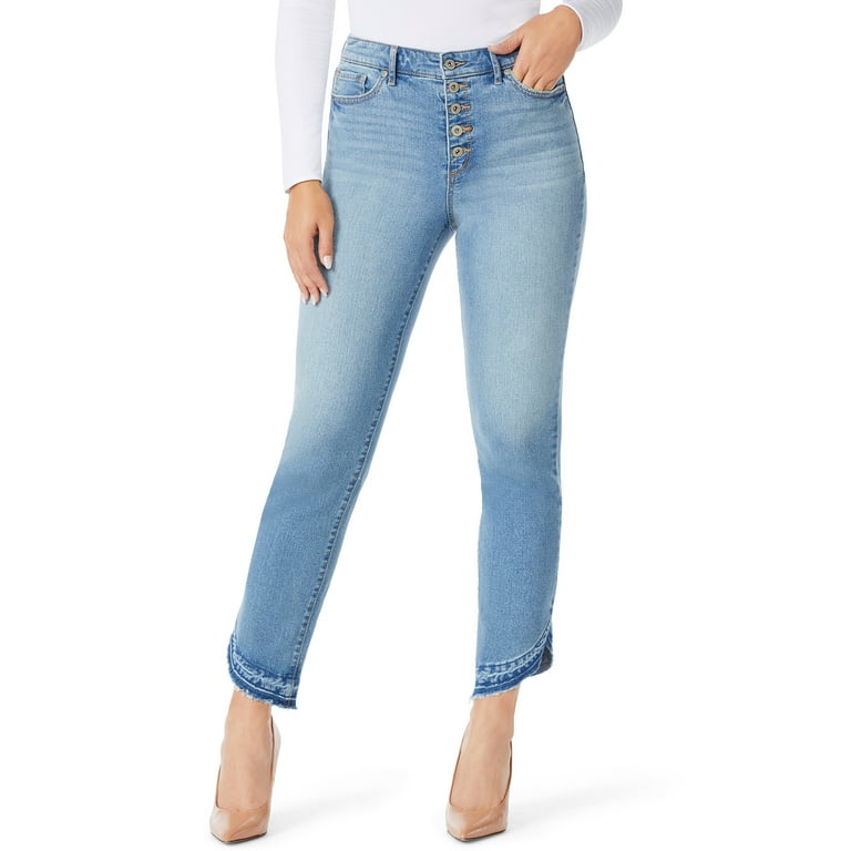 Sofia Jeans Women's Leslie High Rise Slim Straight Jeans