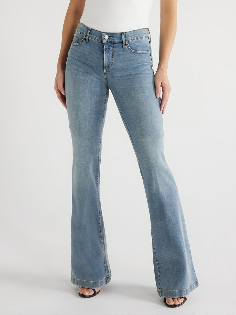 Sofia Jeans Women's Lift and Sculpt Flare Low Rise Jeans,