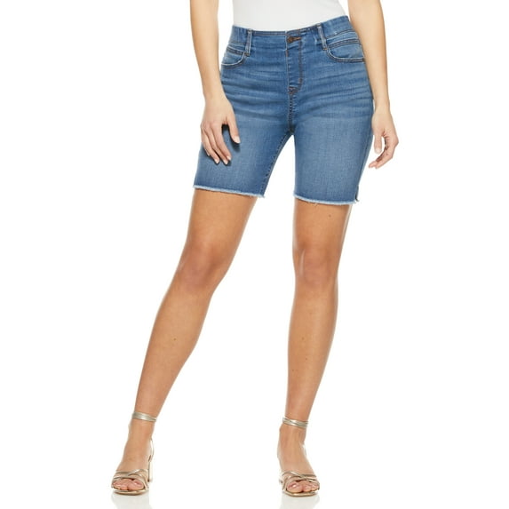 Sofia Jeans Women's Lila Mid Rise Pull-On Denim Shorts