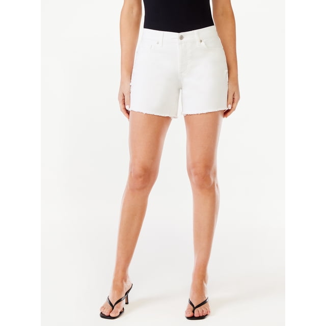 Lila Mid Rise Utility Straight - White Oat