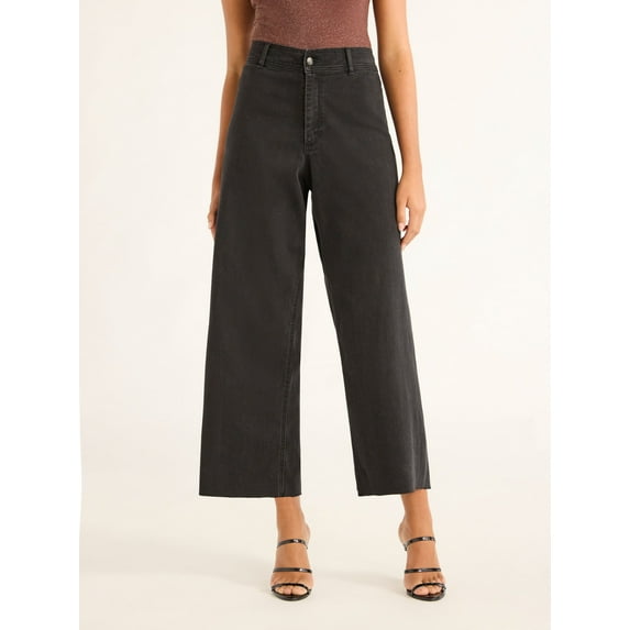 Sofia Jeans Women's Margot Wide Crop Super High Rise Jeans, 27" Inseam, Sizes 0-20