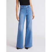 Sofia by Sofia Vergara Women's and Women's Plus Margot Wide Leg High Rise Jeans, 30.5" and 32.5" Inseams, Sizes 0-28